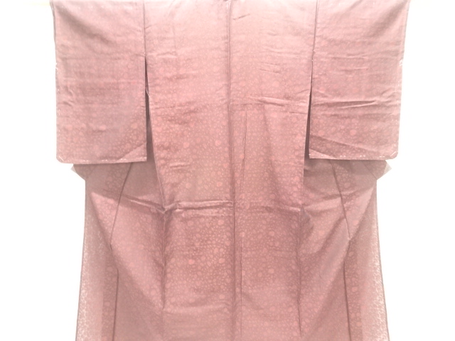 JAPANESE KIMONO FOR SUMMER / ANTIQUE KIMONO / TAISHO ROMAN STYLE / WOVEN FLORAL SARASA